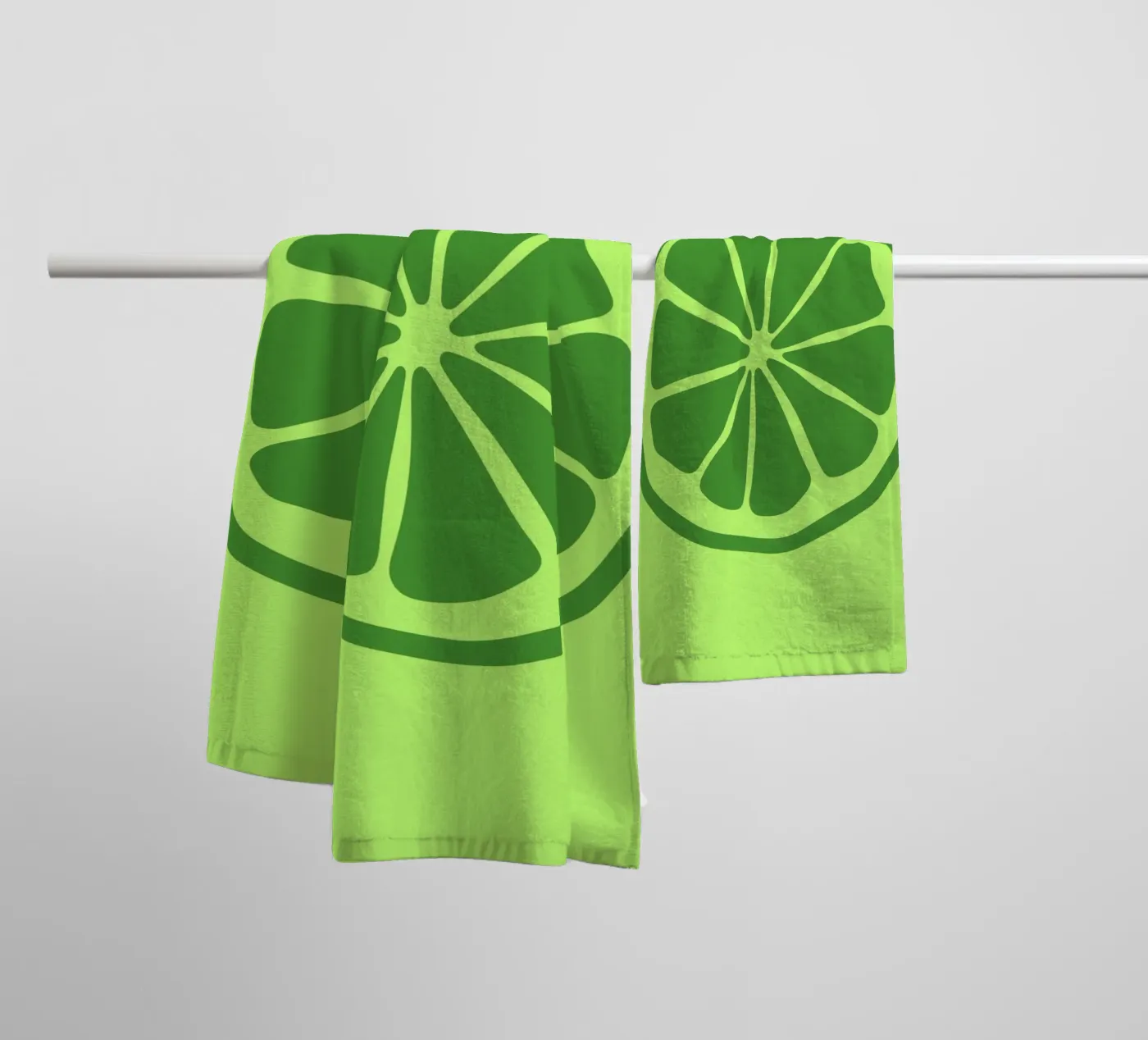 lime towel by LisaArtes