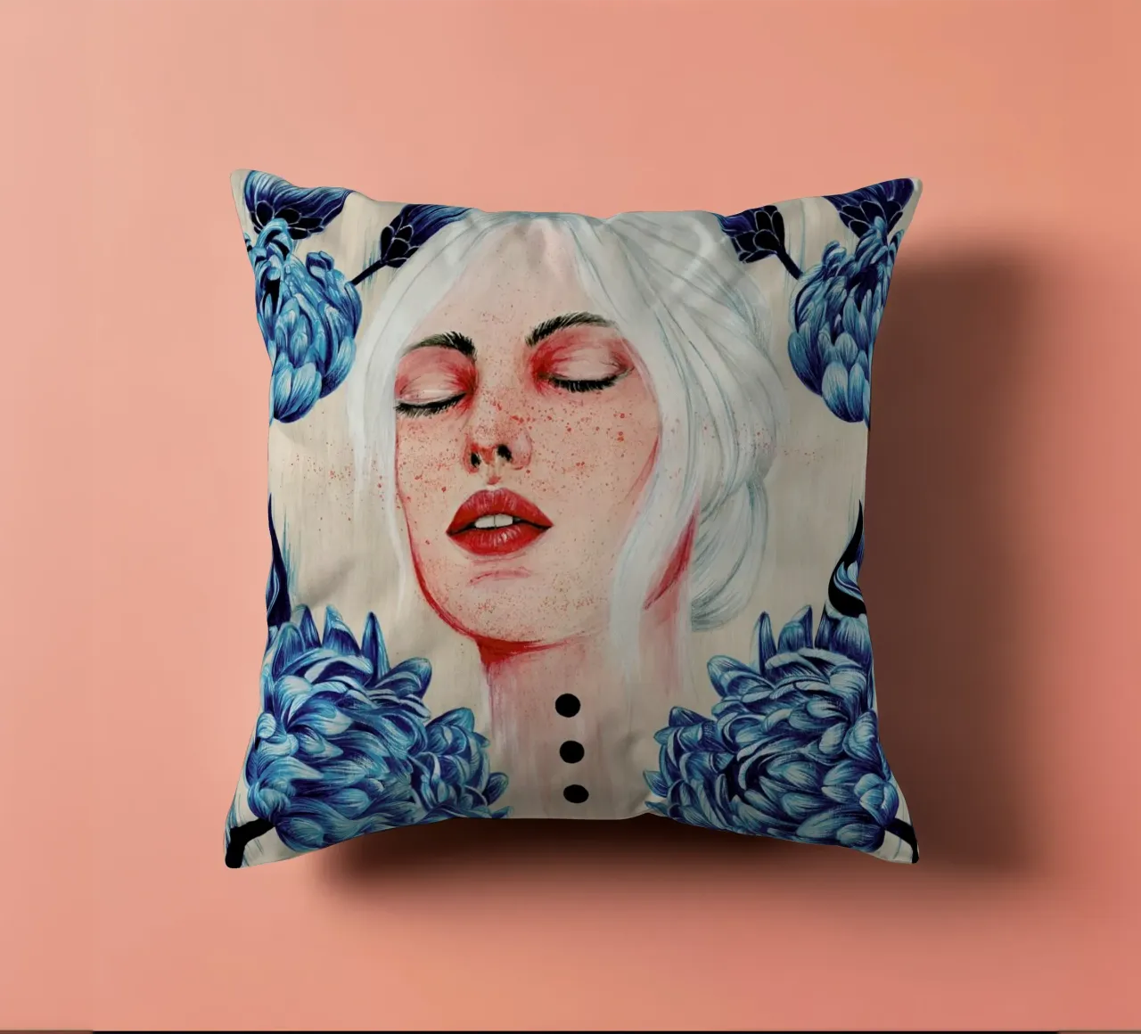 One With Me 1 cuscino da The White Deer