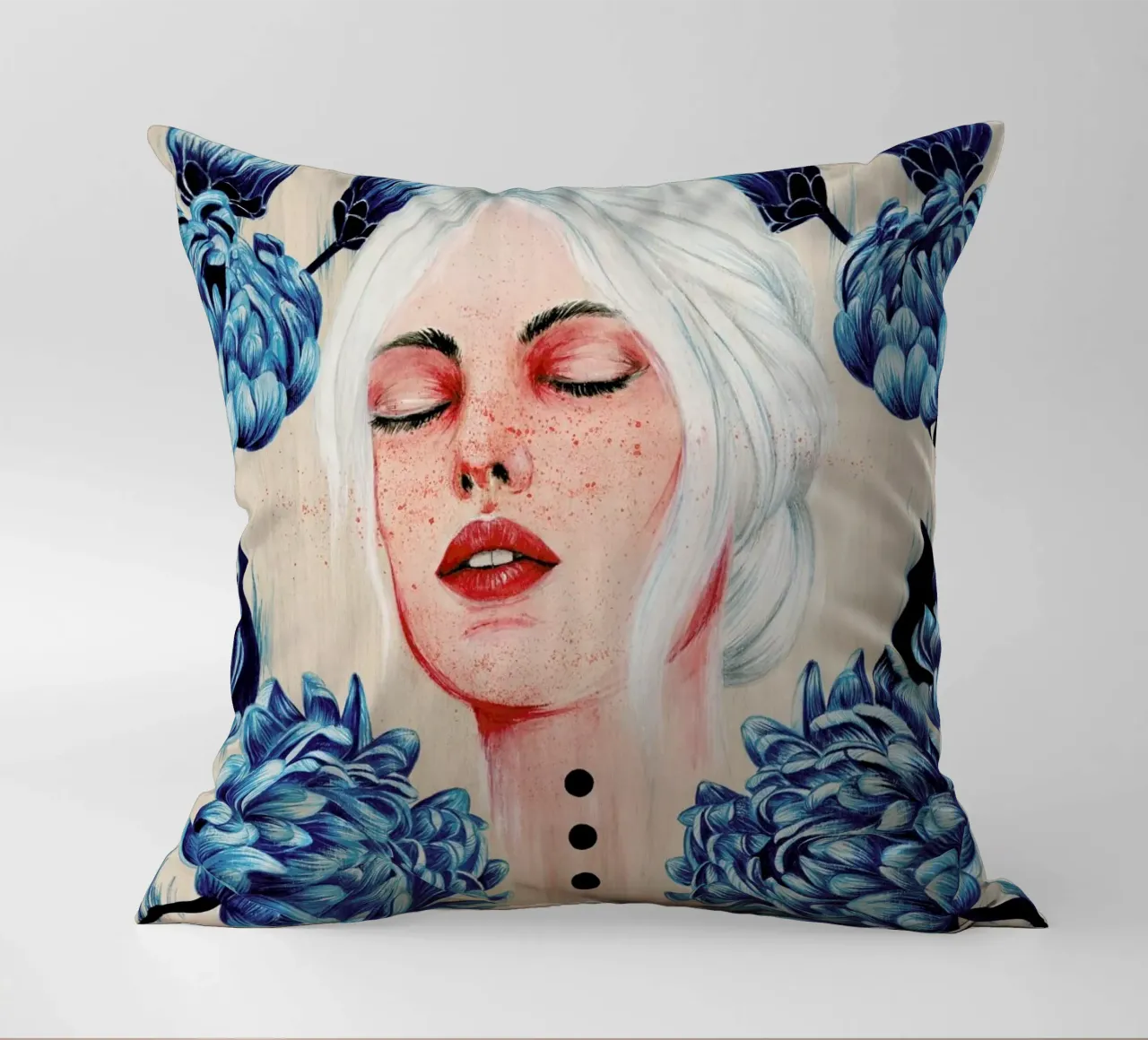 One With Me 1 cuscino da The White Deer