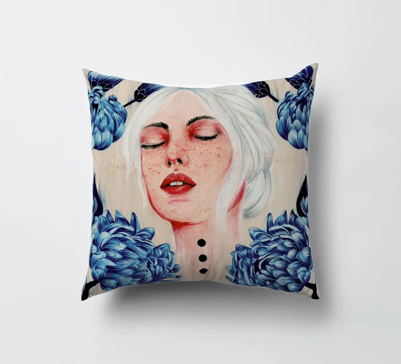 One With Me 1 cuscino da The White Deer