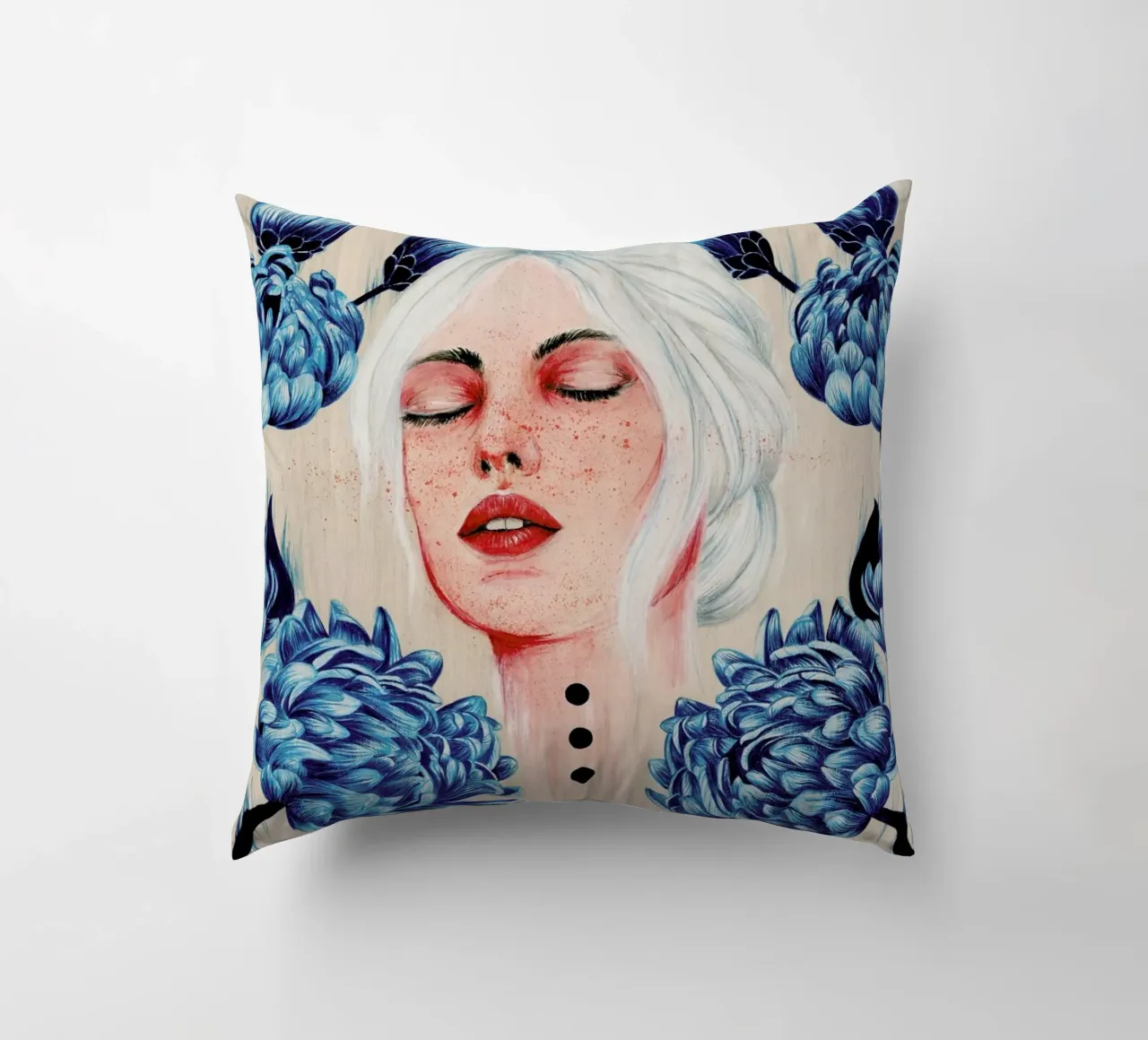 One With Me 1 cuscino da The White Deer