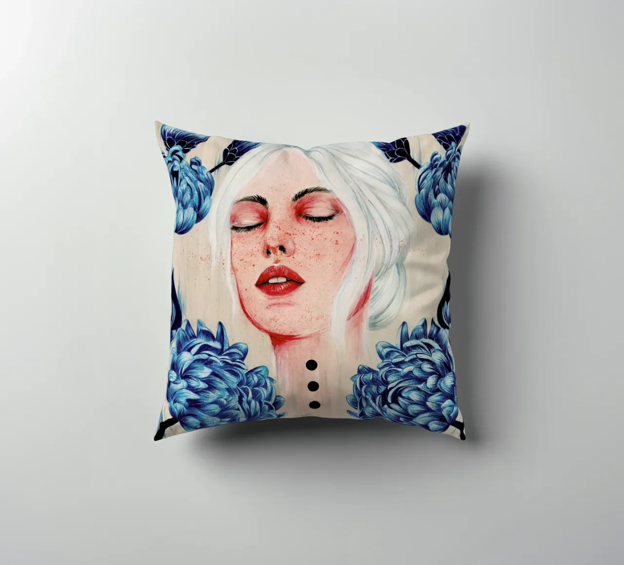 One With Me 1 cuscino da The White Deer