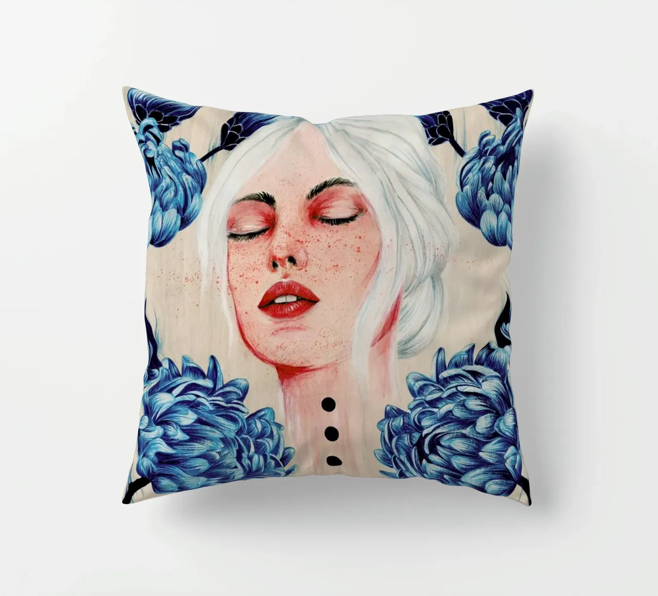 One With Me 1 cuscino da The White Deer