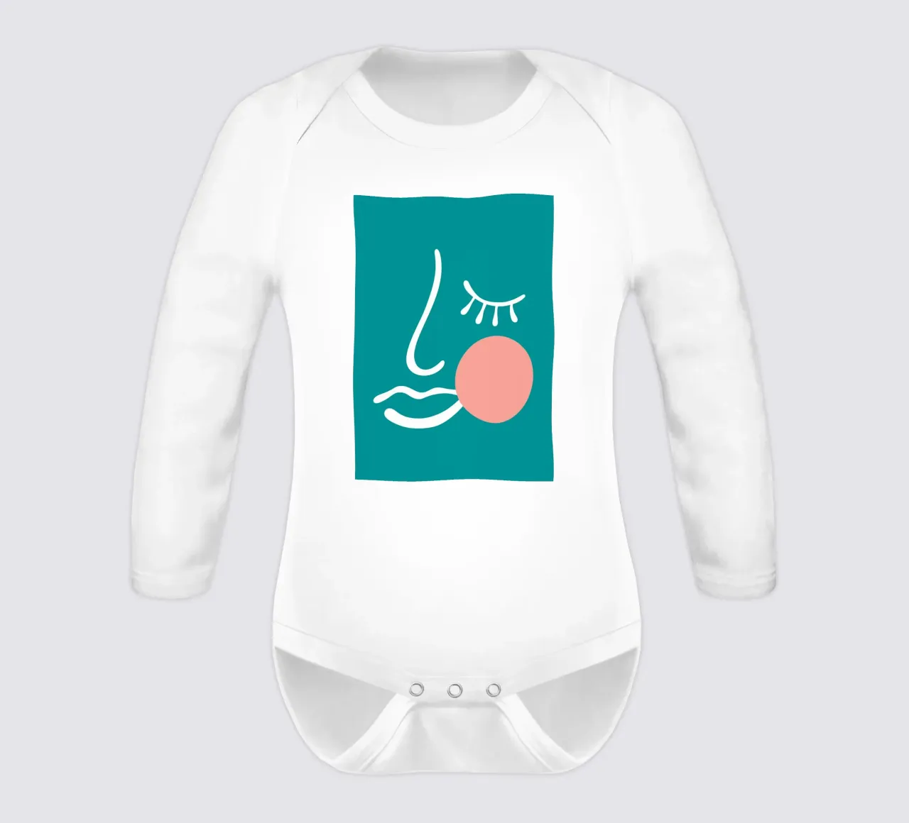 She long-sleeve baby romper by LisaArtes