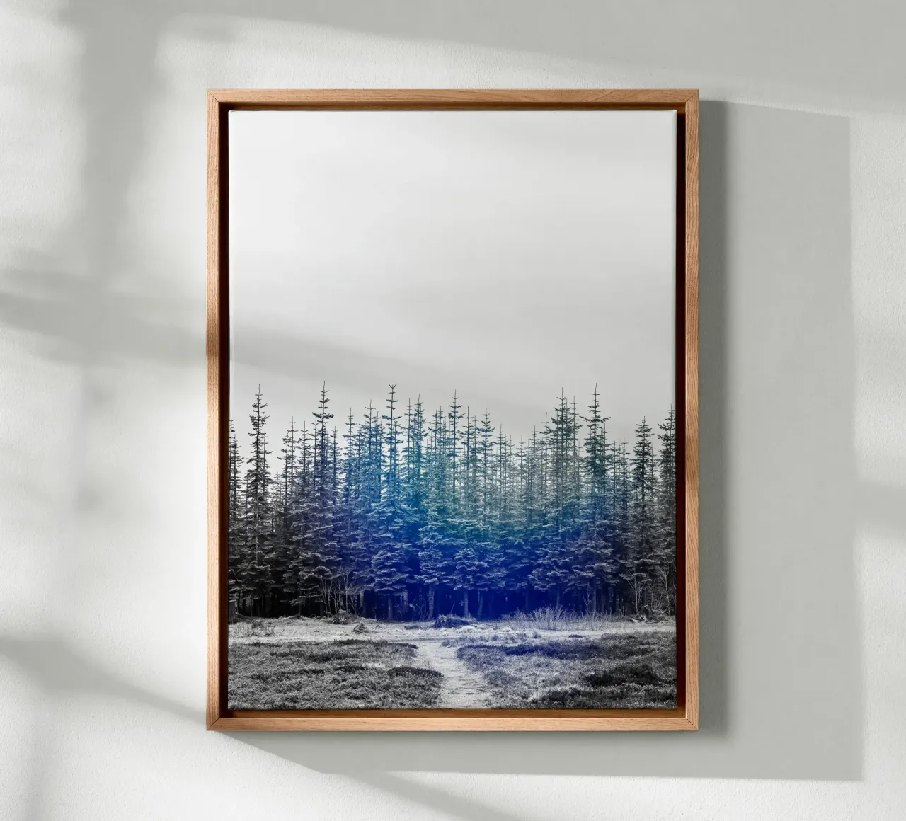 Rumore bianco tela con Cornice a cassetta da Soulshots