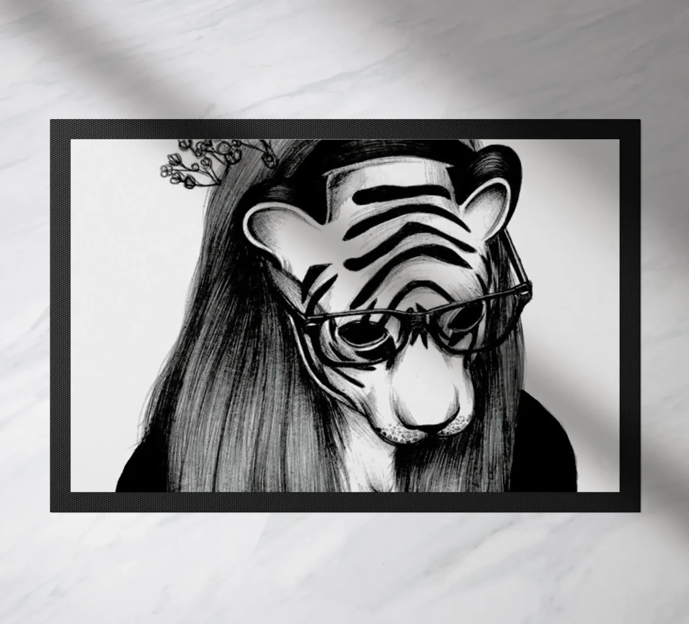 Peculiar Tiger deurmat van The White Deer