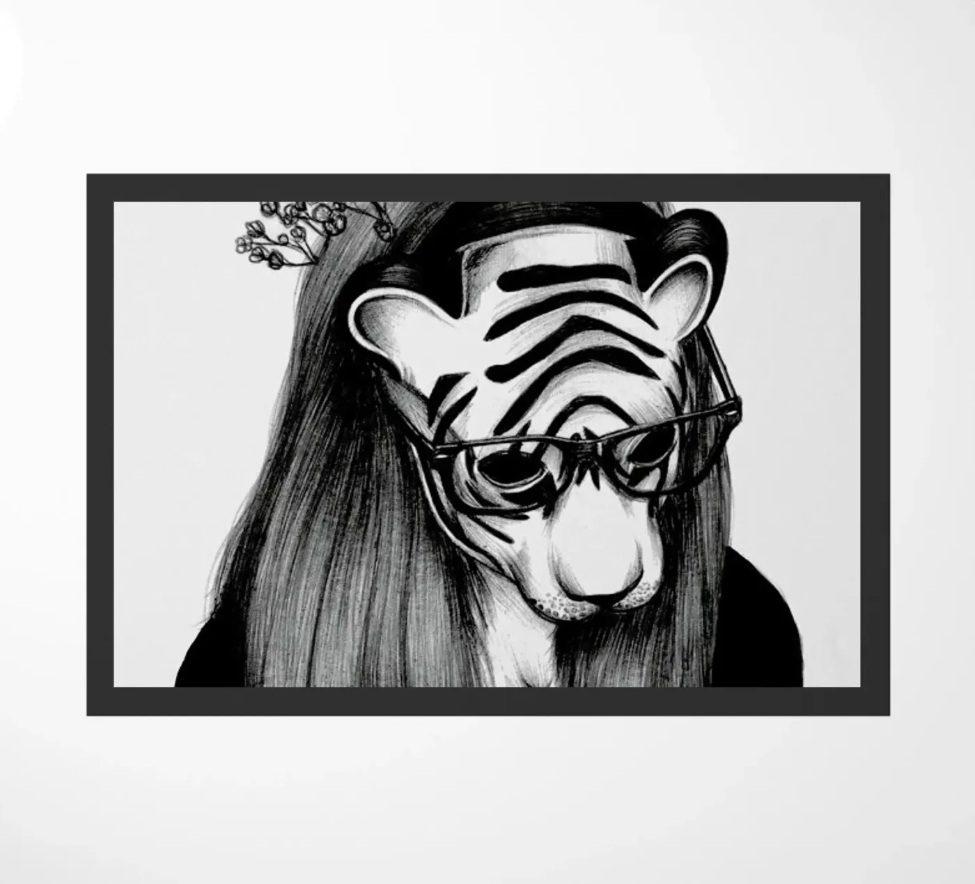 Peculiar Tiger deurmat van The White Deer