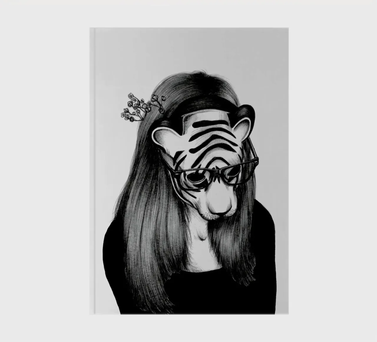 Peculiar Tiger notebook by The White Deer