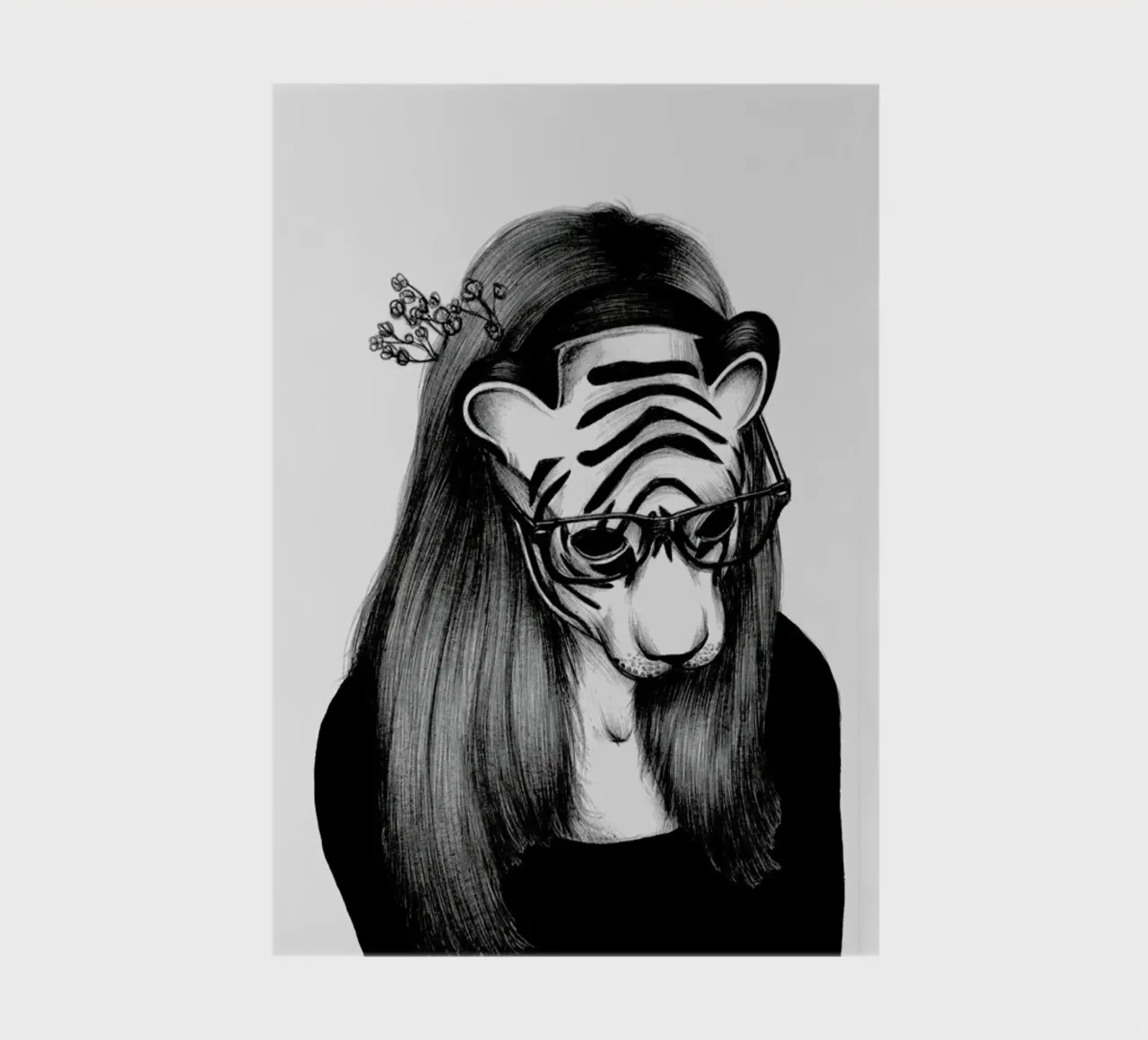 Peculiar Tiger notebook by The White Deer