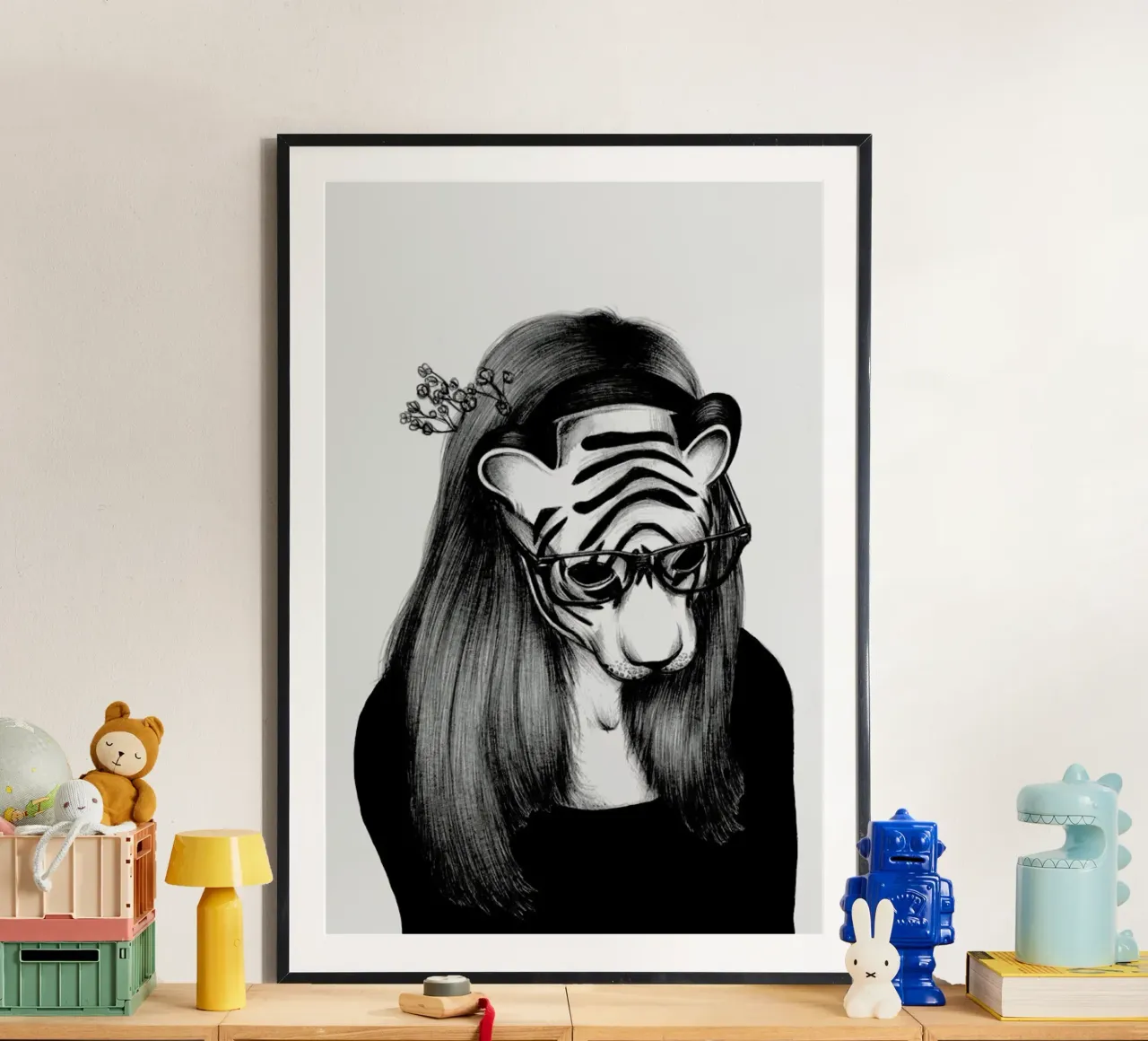 Peculiar Tiger carta hahnemühle da The White Deer