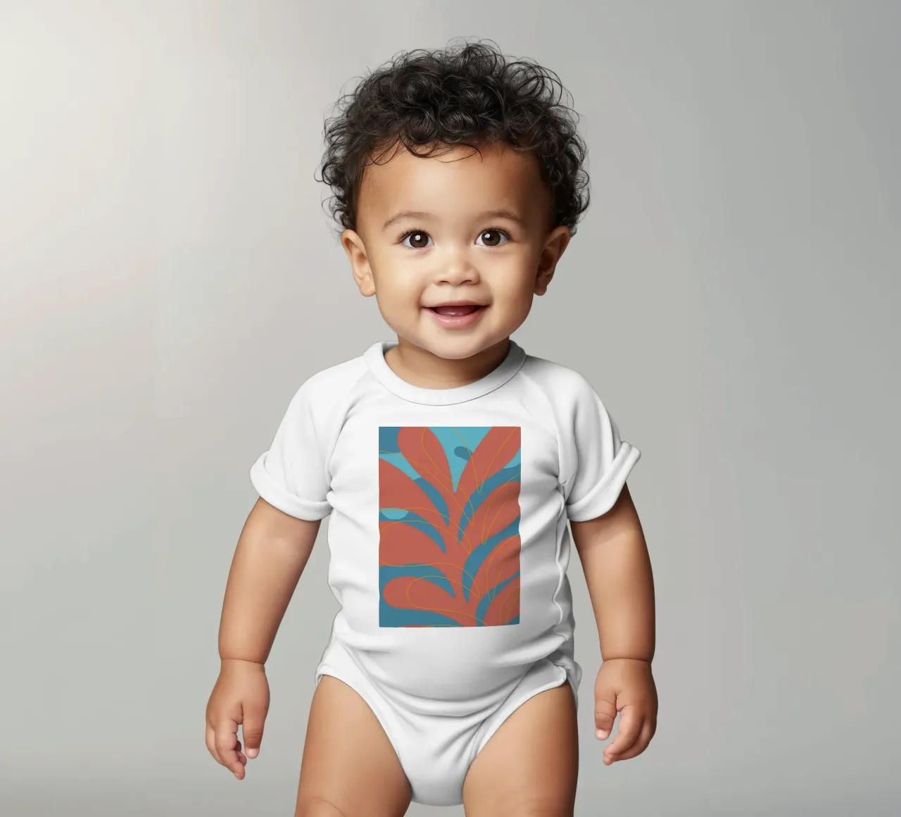 Algae body neonato maniche corte da LisaArtes