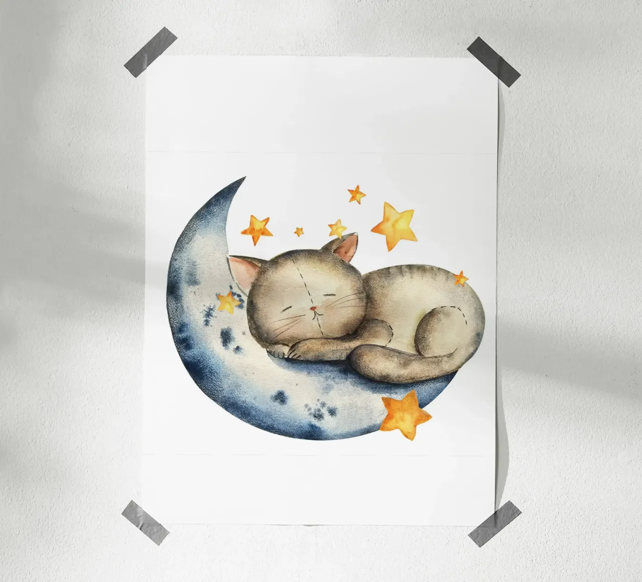 Sleeping Cat poster da Indigo Rain