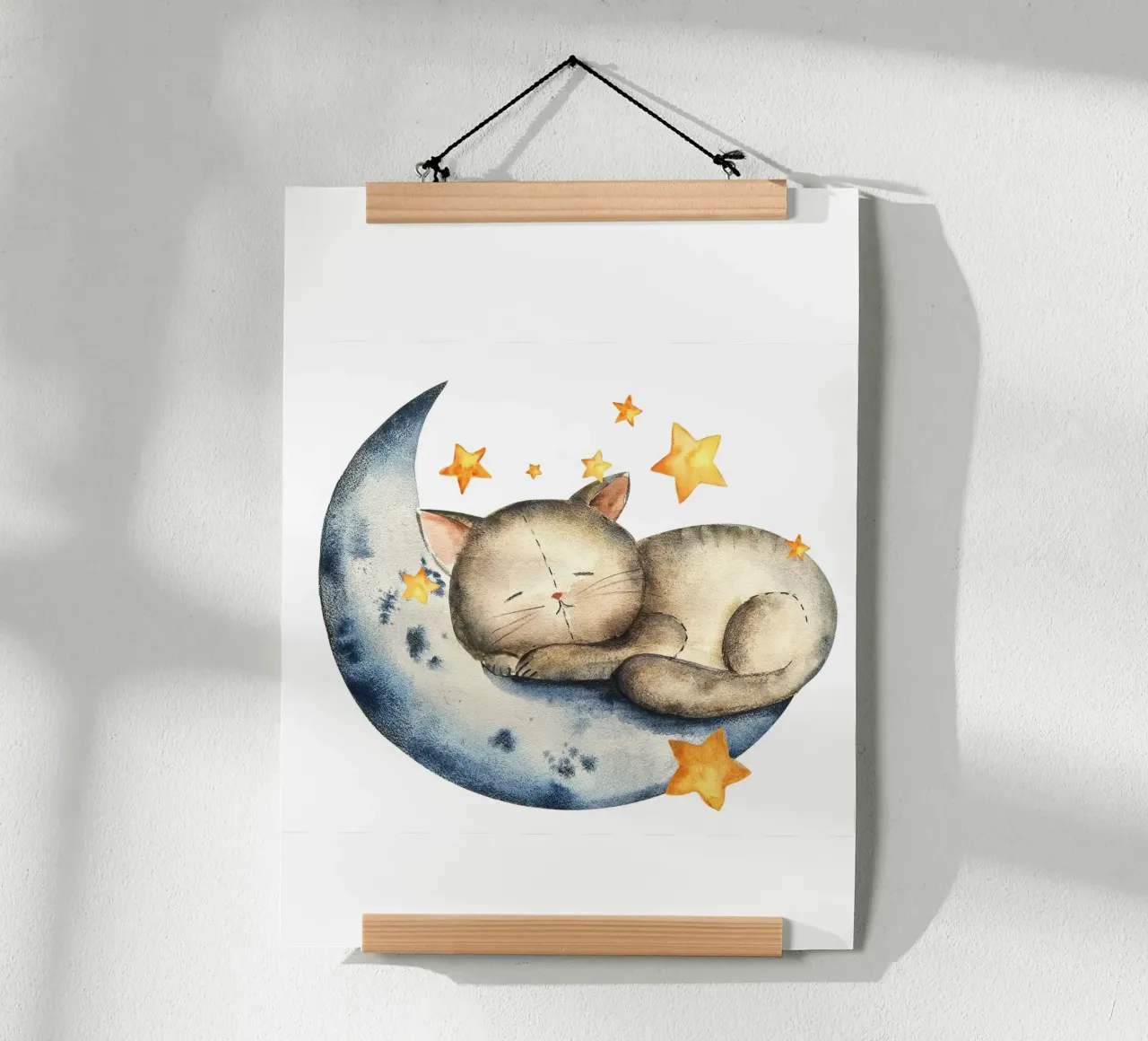 Sleeping Cat poster by Indigo Rain