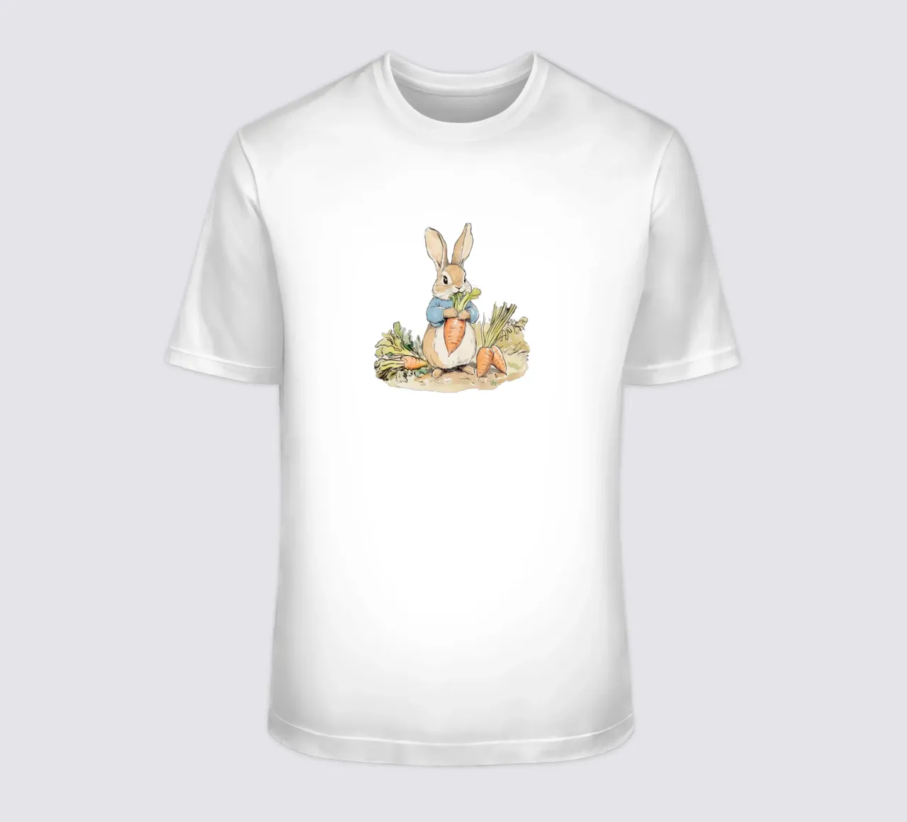 Coniglio con carote t-shirt da Melloi Art Print