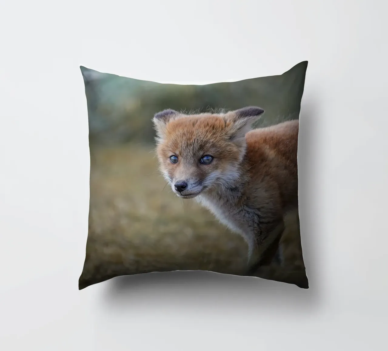 Red fox decorative cushion by Tom's Wildlife