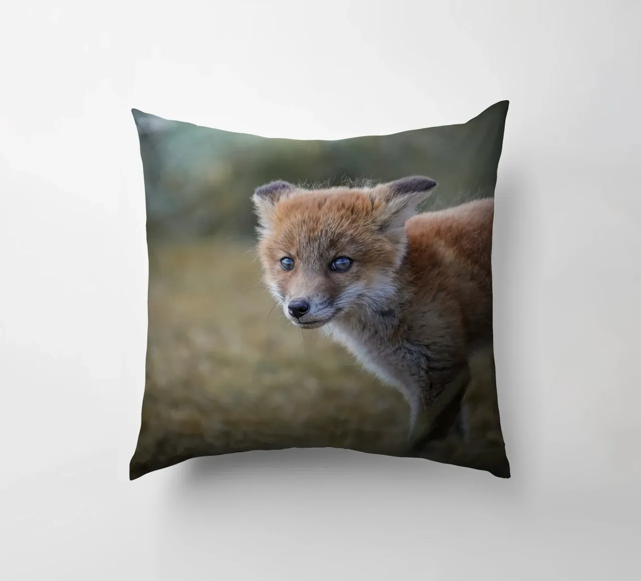 Red fox decorative cushion by Tom's Wildlife