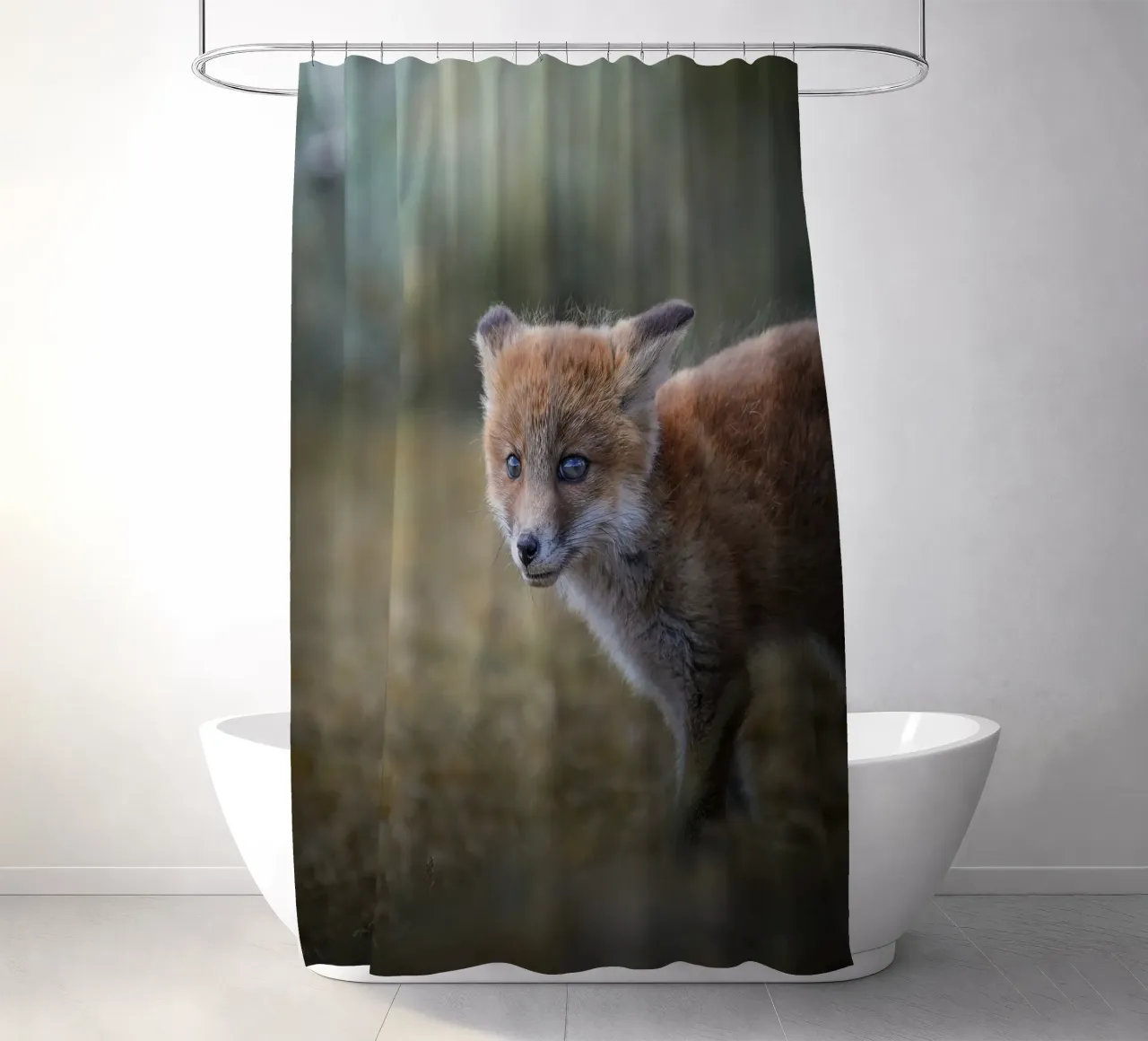 Rotfuchs Duschvorhang von Tom's Wildlife