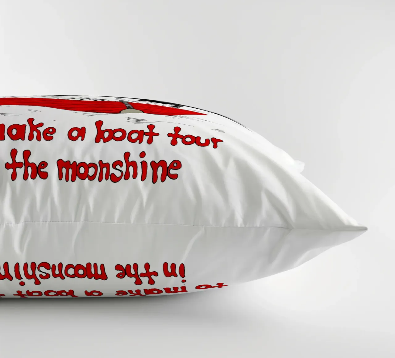 True Love is to make s boat tour in the moonshine cuscino da Pferdemädchen