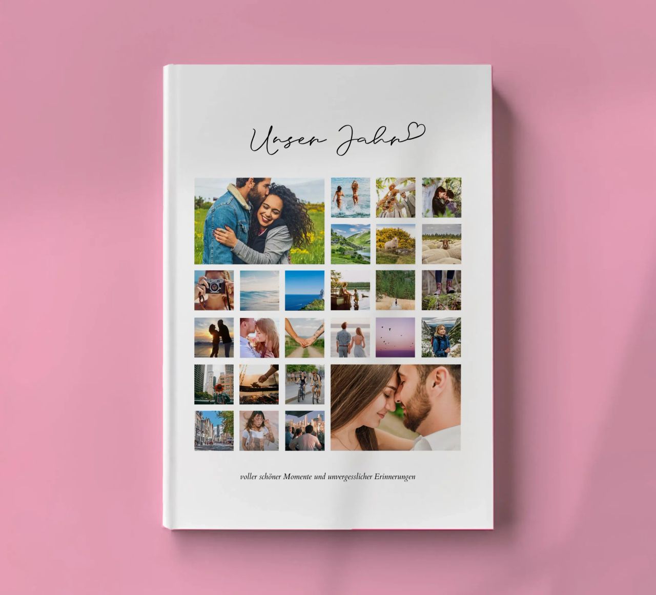 Unser Jahr | Fotocollage Notizbuch von Bildschön | Fotocollagen