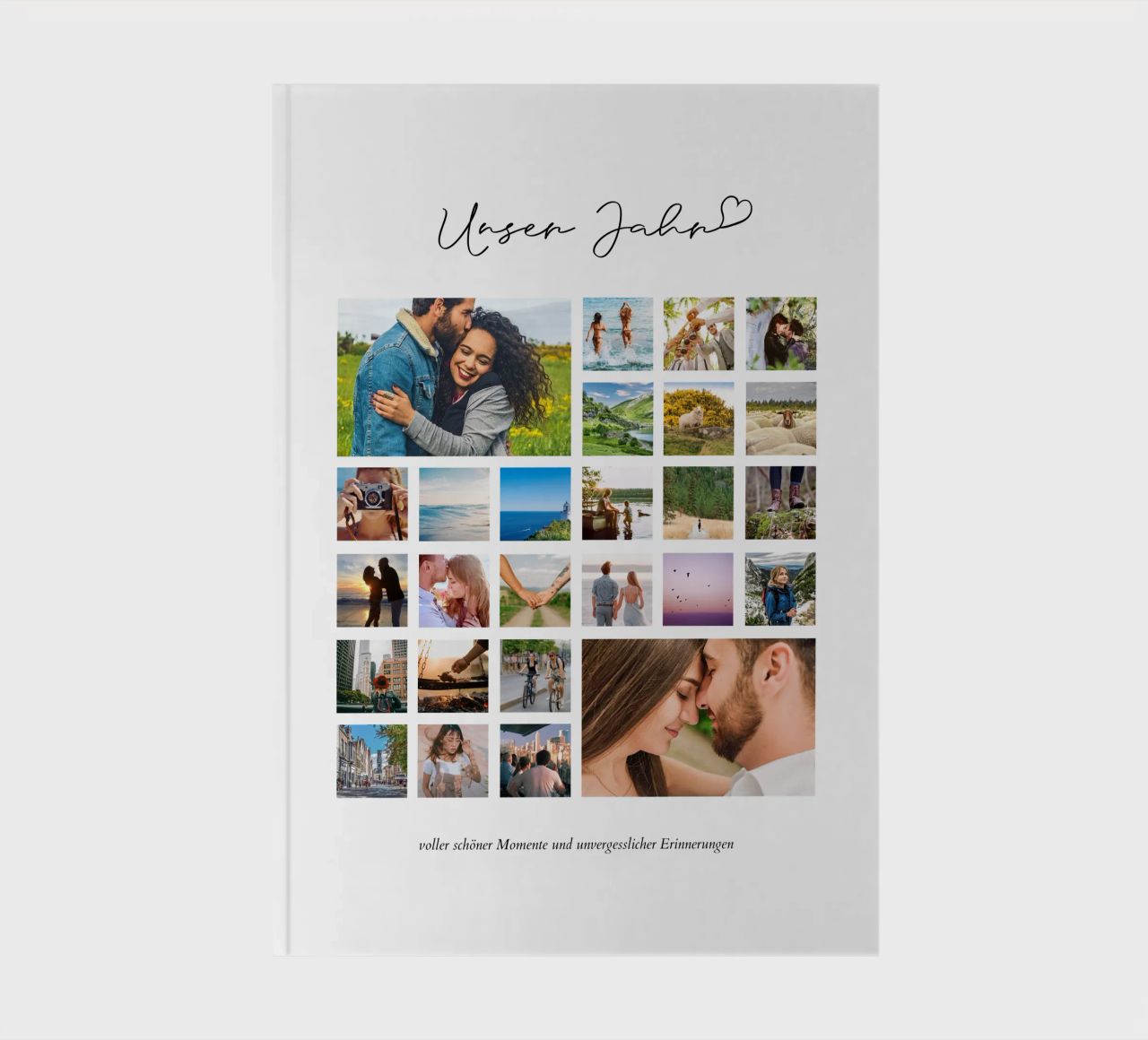 Unser Jahr | Fotocollage Notizbuch von Bildschön | Fotocollagen