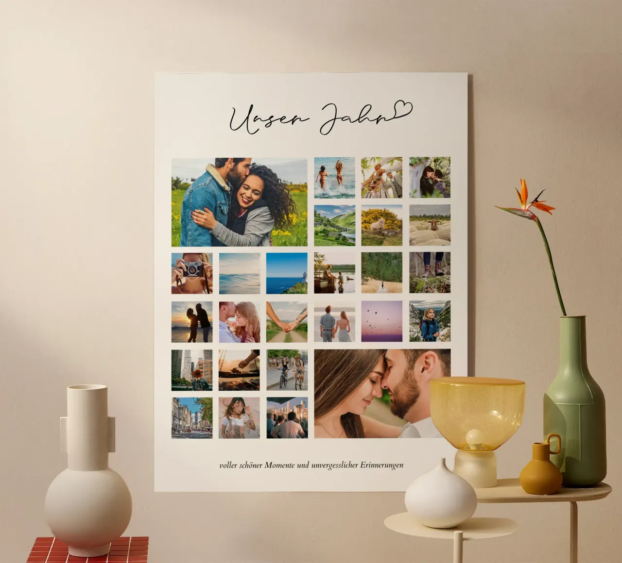 Our year | Photo collage acrylic glass by Bildschön | Fotocollagen