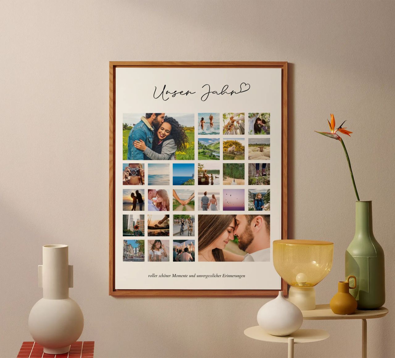 Unser Jahr | Fotocollage Forex-Platte von Bildschön | Fotocollagen