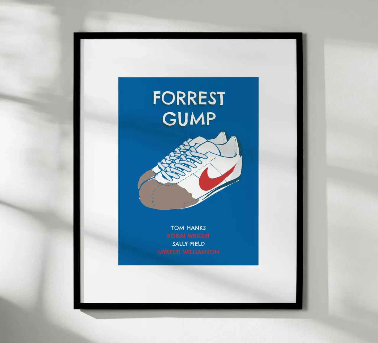 Gump sneakers poster con telaio in alluminio da 2toastdesign
