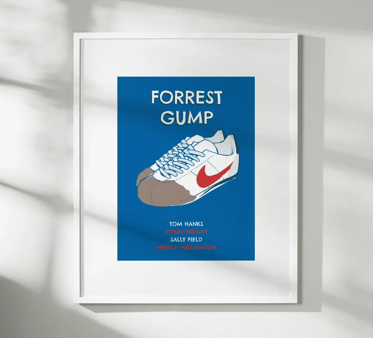 Gump sneakers poster con telaio in alluminio da 2toastdesign