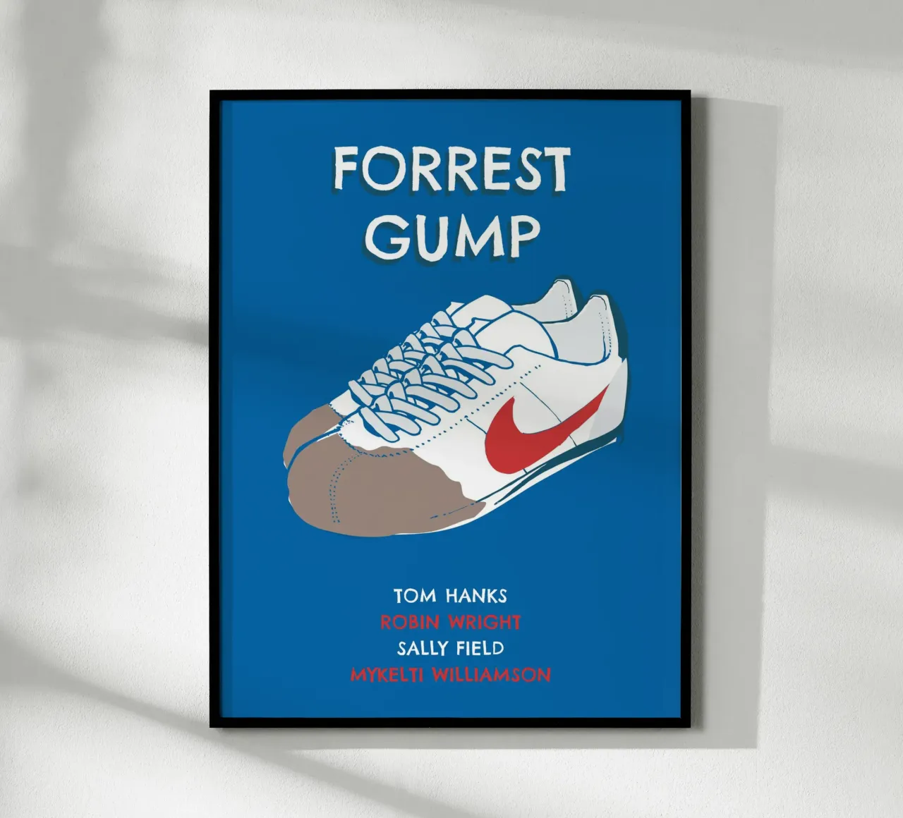 Gump sneakers poster con telaio in alluminio da 2toastdesign