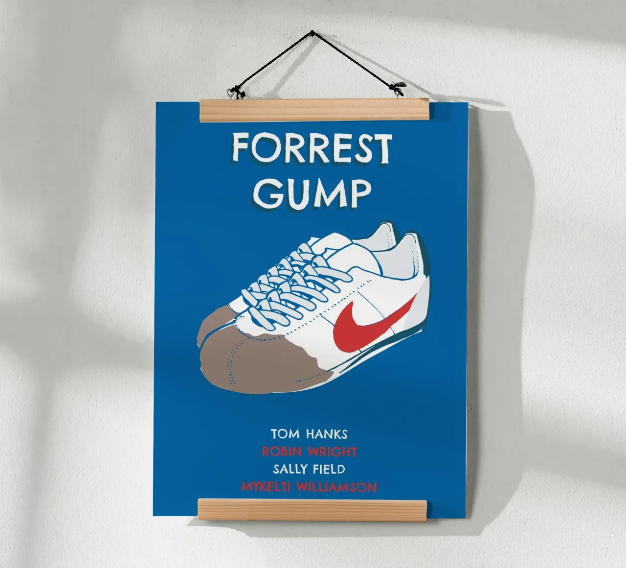 Gump sneakers poster con telaio in alluminio da 2toastdesign