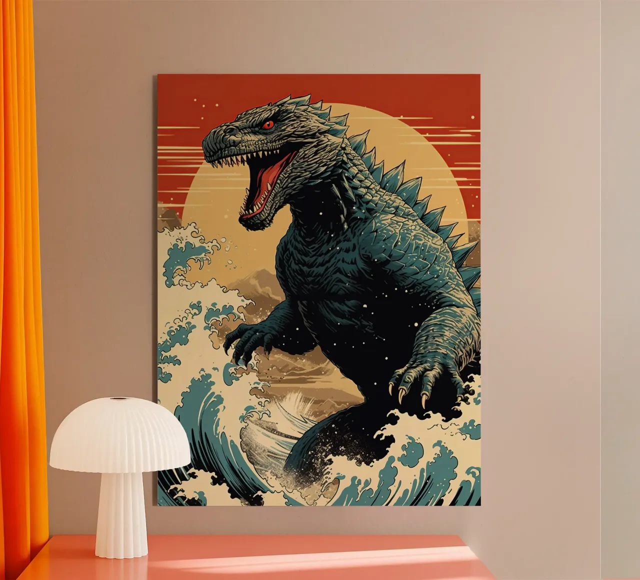 Monster and wave alluminio dibond da 2toastdesign