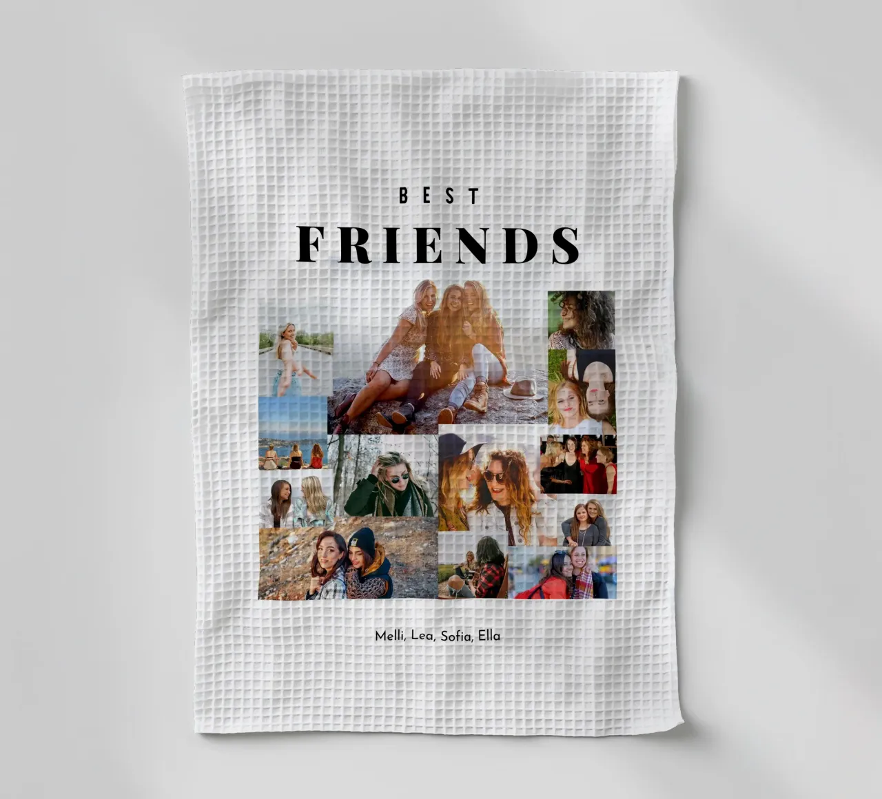 Best Friends tea towel by Bildschön | Fotocollagen