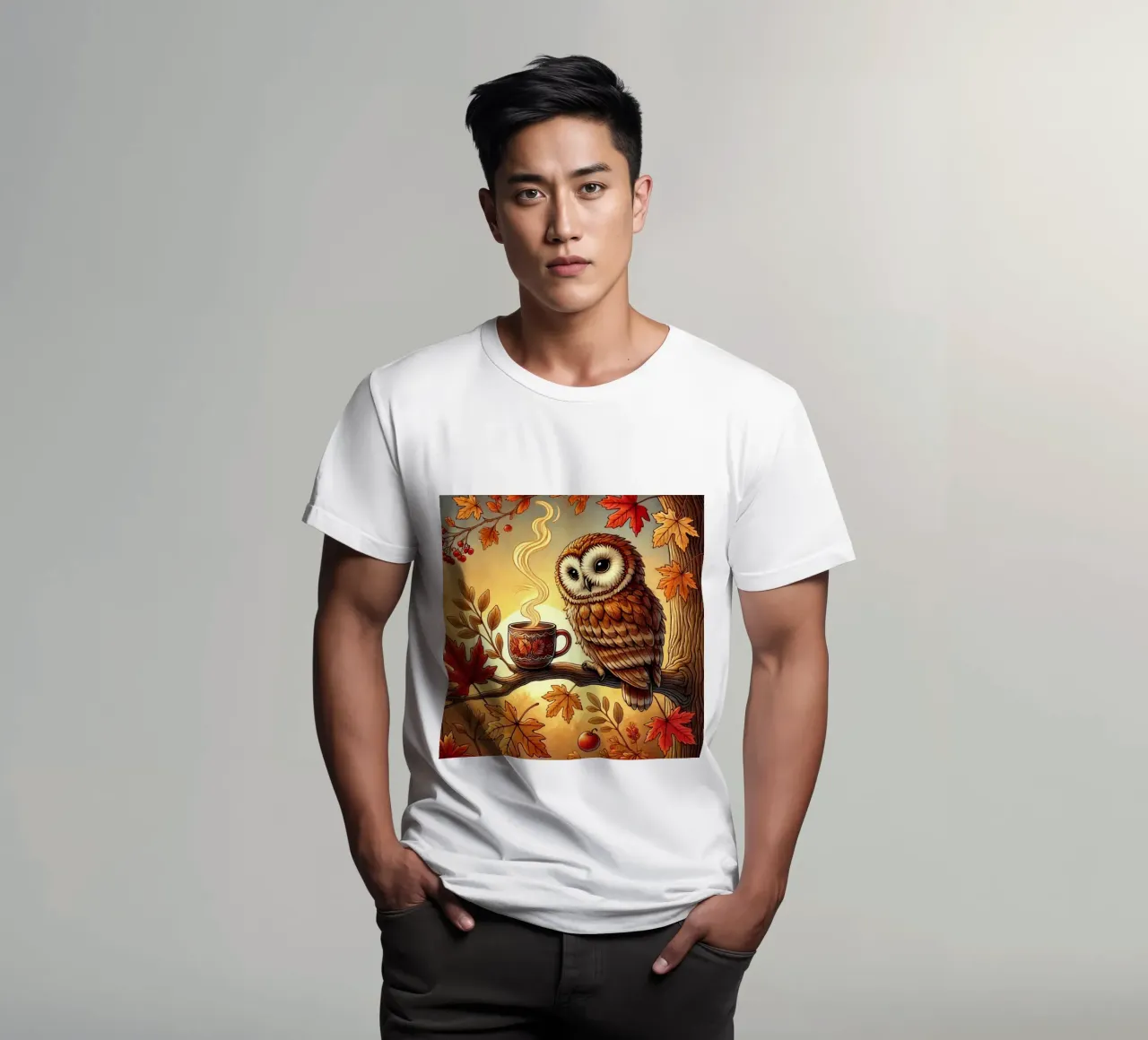 Gufo d'autunno Serenity t-shirt da FluffyToons