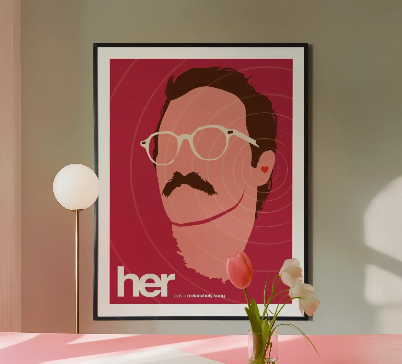Her poster con telaio in plastica da 2toastdesign