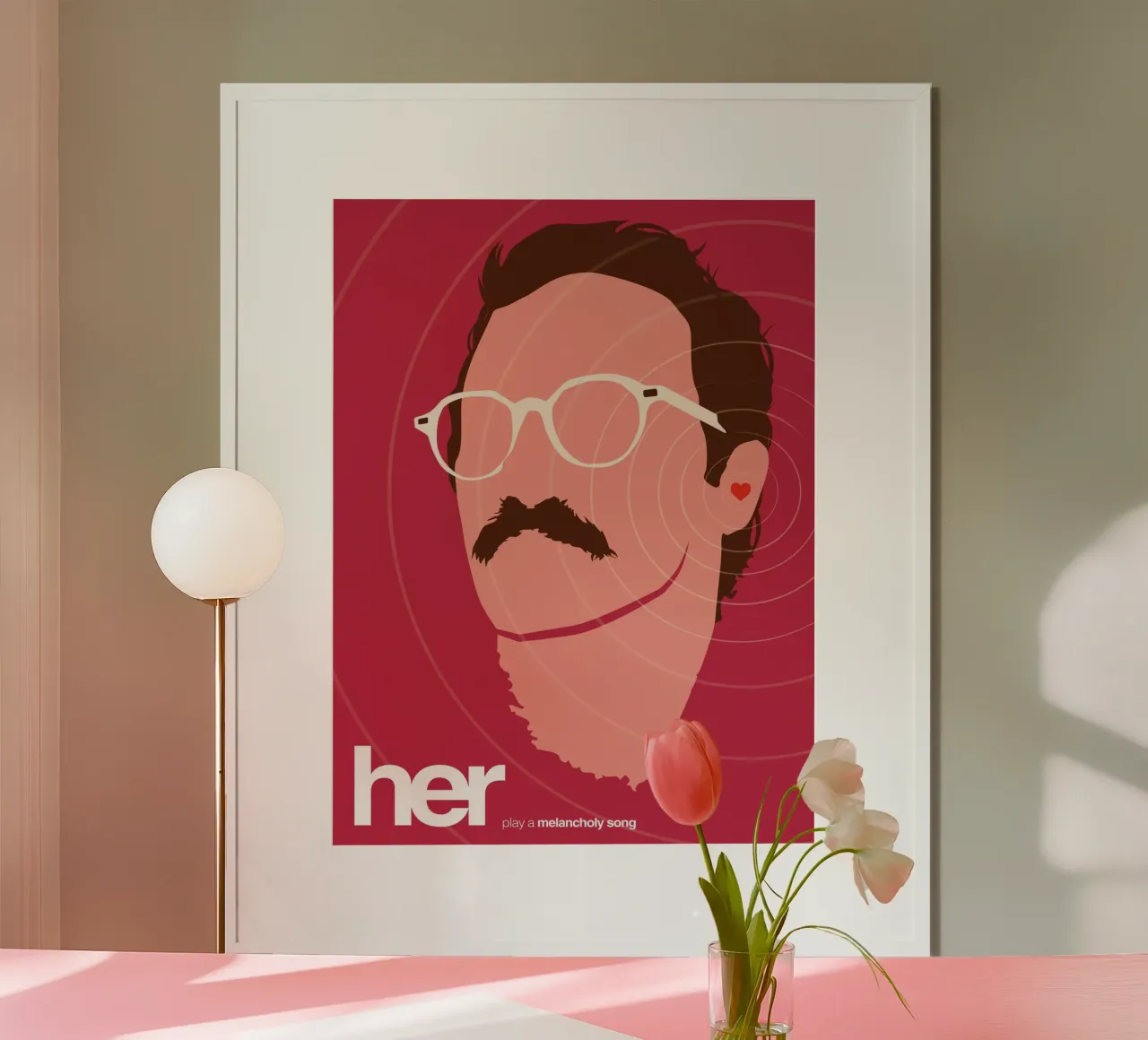 Her poster con telaio in plastica da 2toastdesign