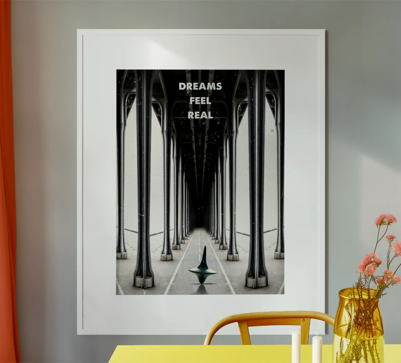 Inception poster con telaio in legno da 2toastdesign