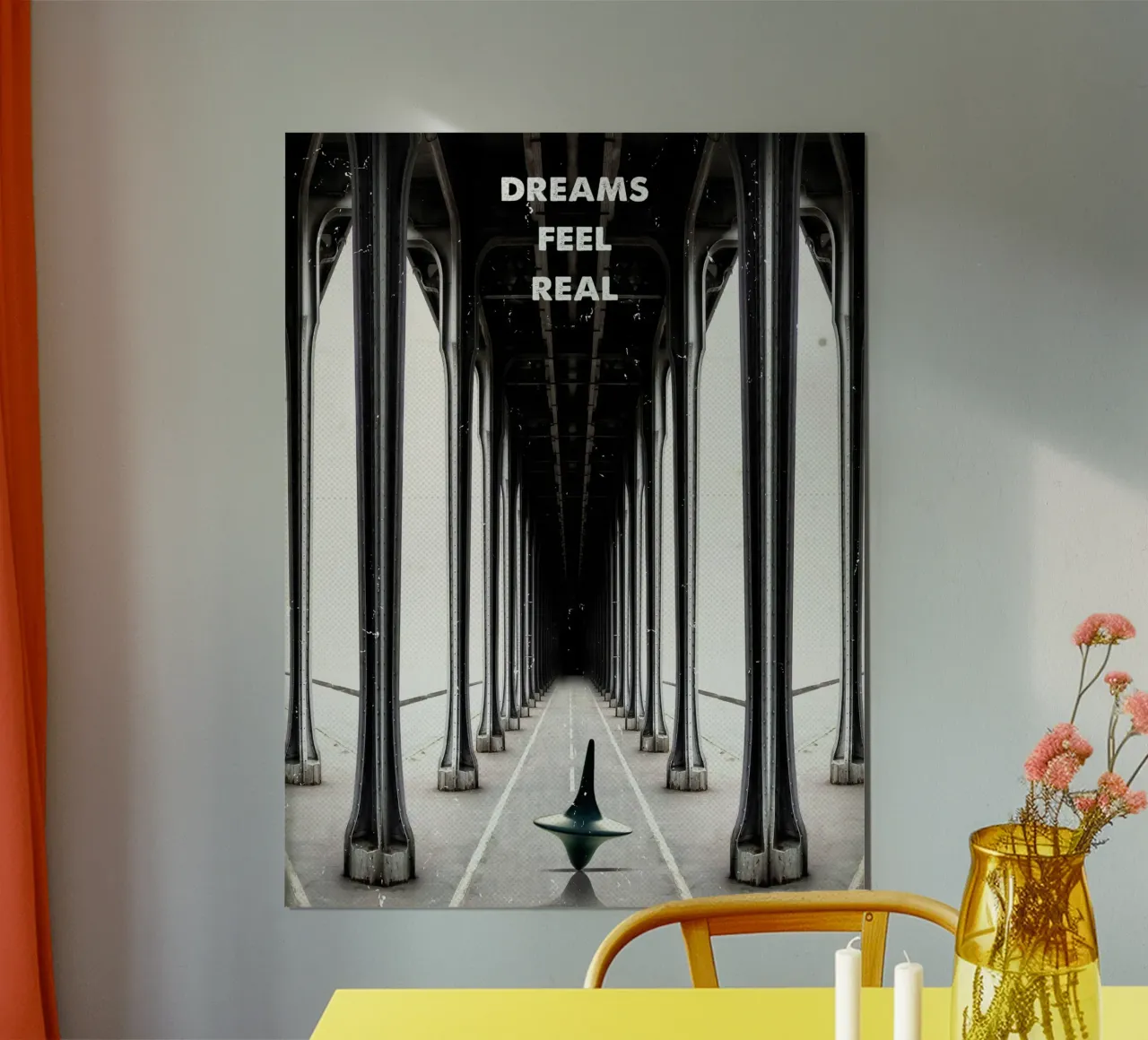 Inception poster con telaio in legno da 2toastdesign