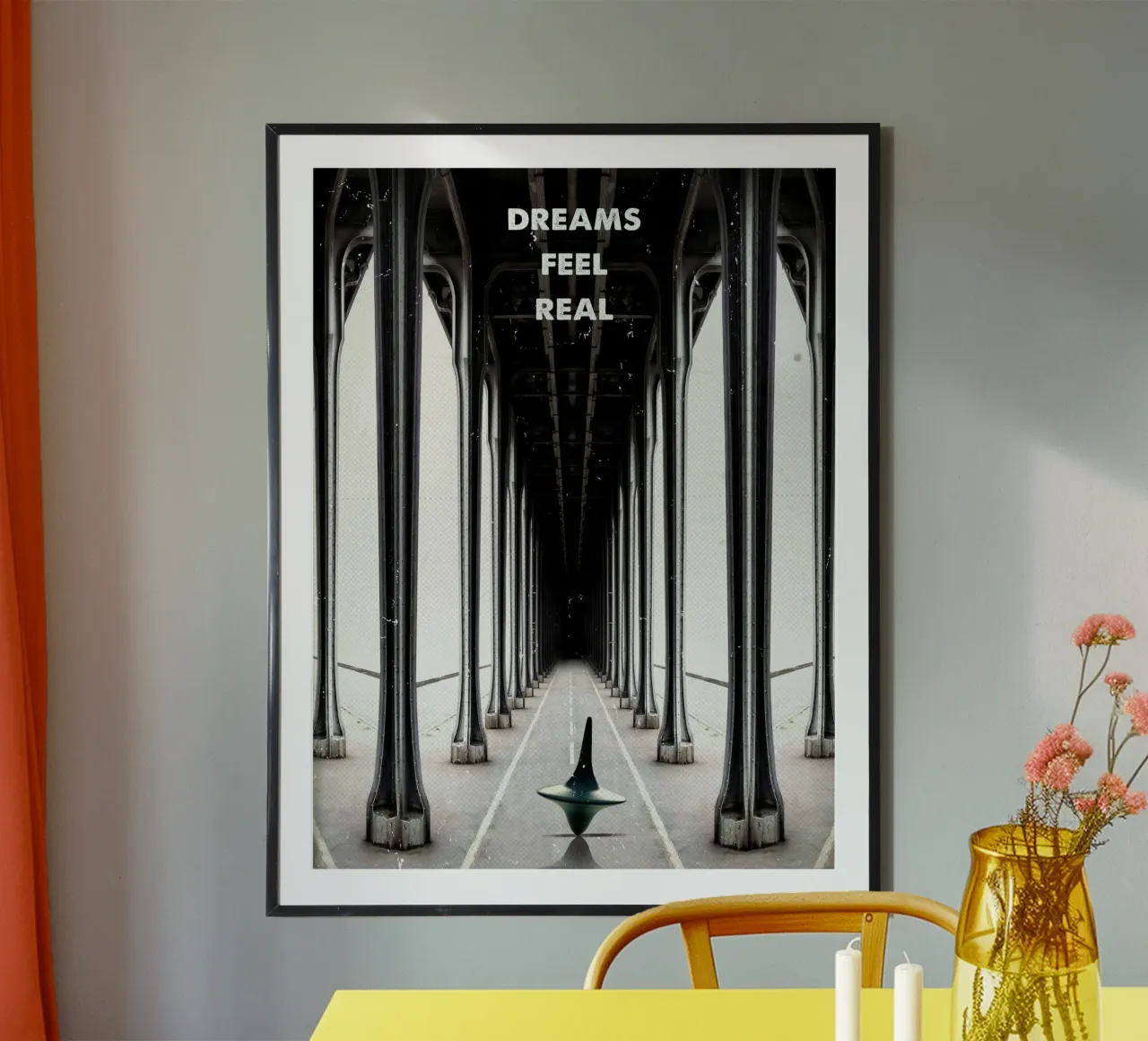 Inception poster con telaio in legno da 2toastdesign