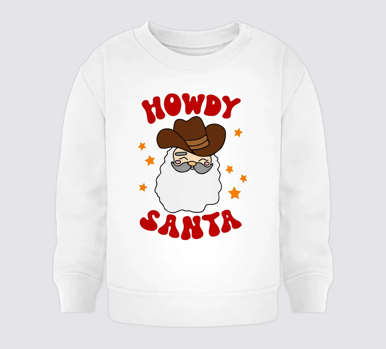 Howdy Santa Funny Art Design felpa neonato da onefeelshop