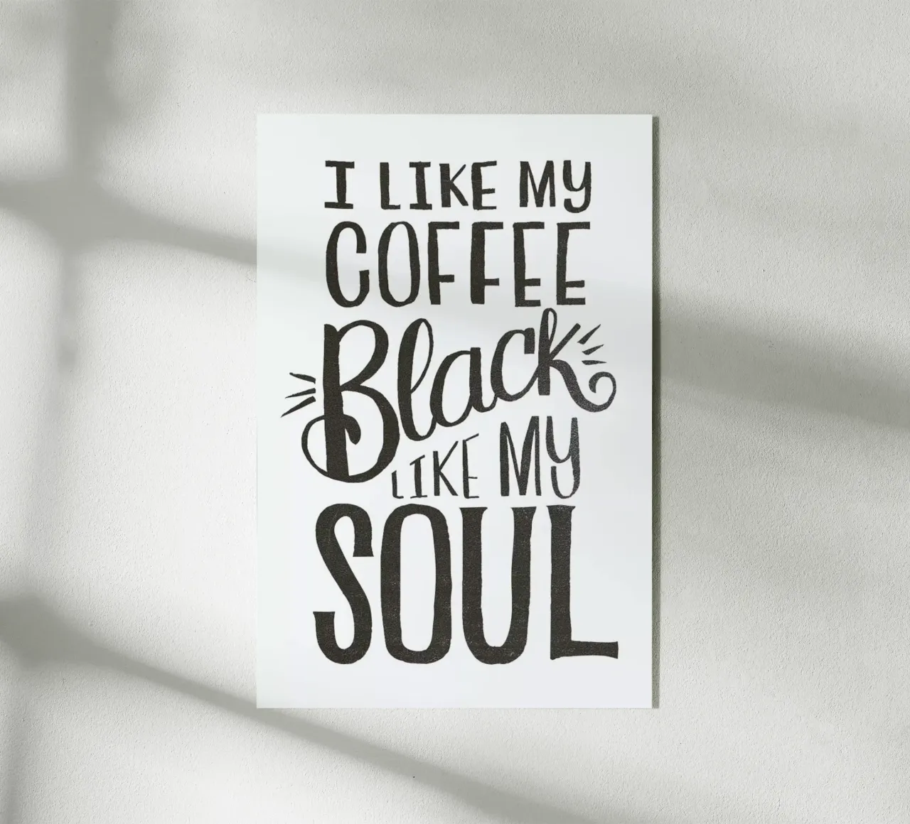 Black Coffee plexiglass da Matthew Taylor Wilson