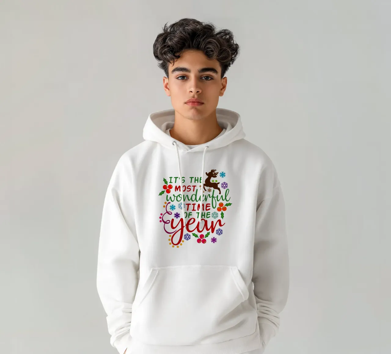 è il periodo più bello dell'anno felpa con cappuccio da onefeelshop
