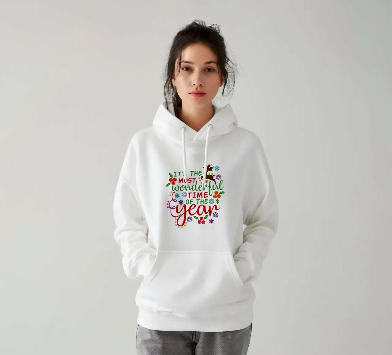 è il periodo più bello dell'anno felpa con cappuccio da onefeelshop