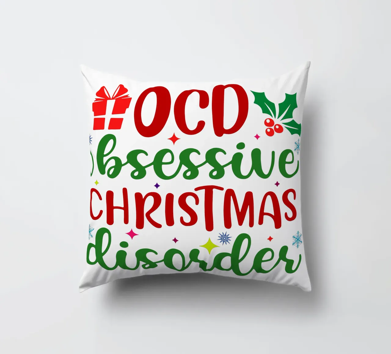 OCD : Disturbo Ossessivo Natalizio cuscino da onefeelshop
