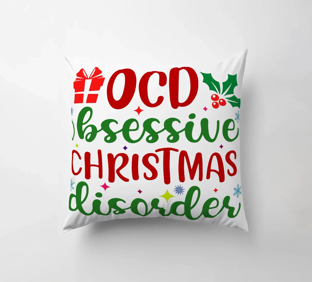 OCD : Disturbo Ossessivo Natalizio cuscino da onefeelshop