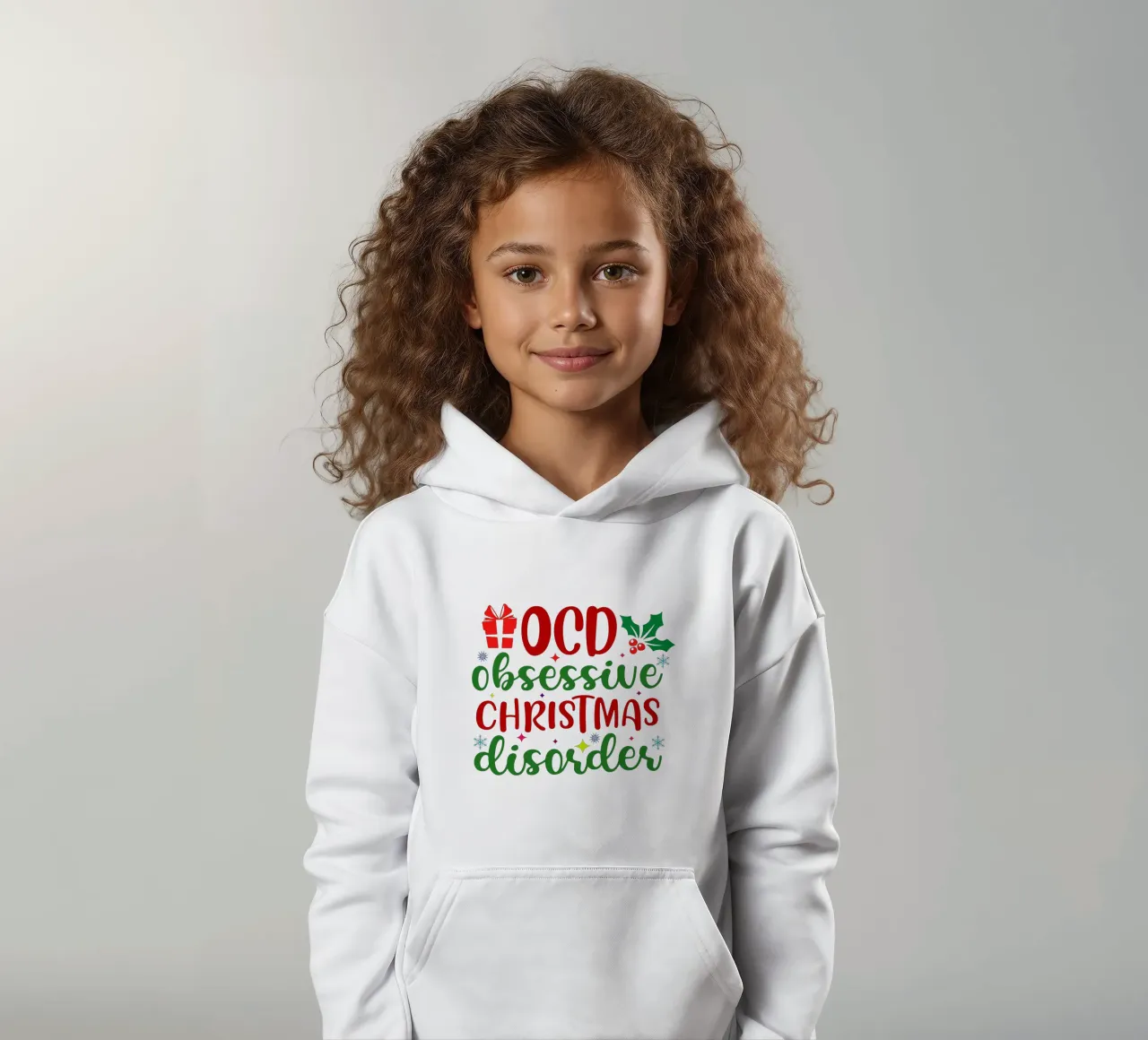 OCD : Disturbo Ossessivo Natalizio felpa bambino con cappuccio da onefeelshop