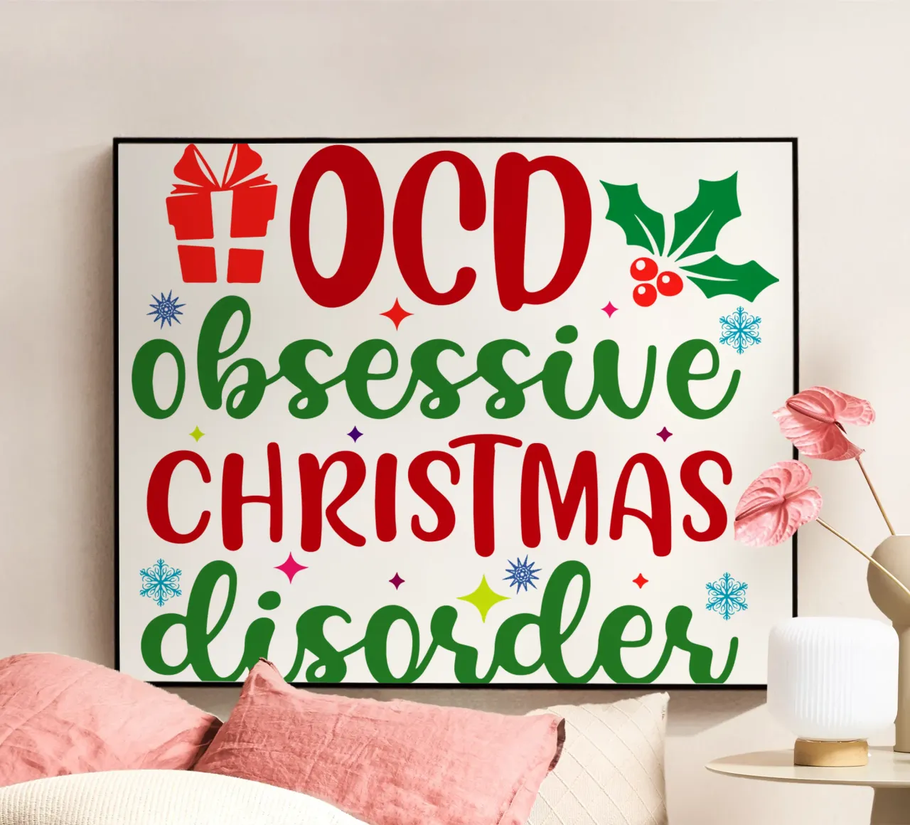 OCD : Disturbo Ossessivo Natalizio plexiglass da onefeelshop