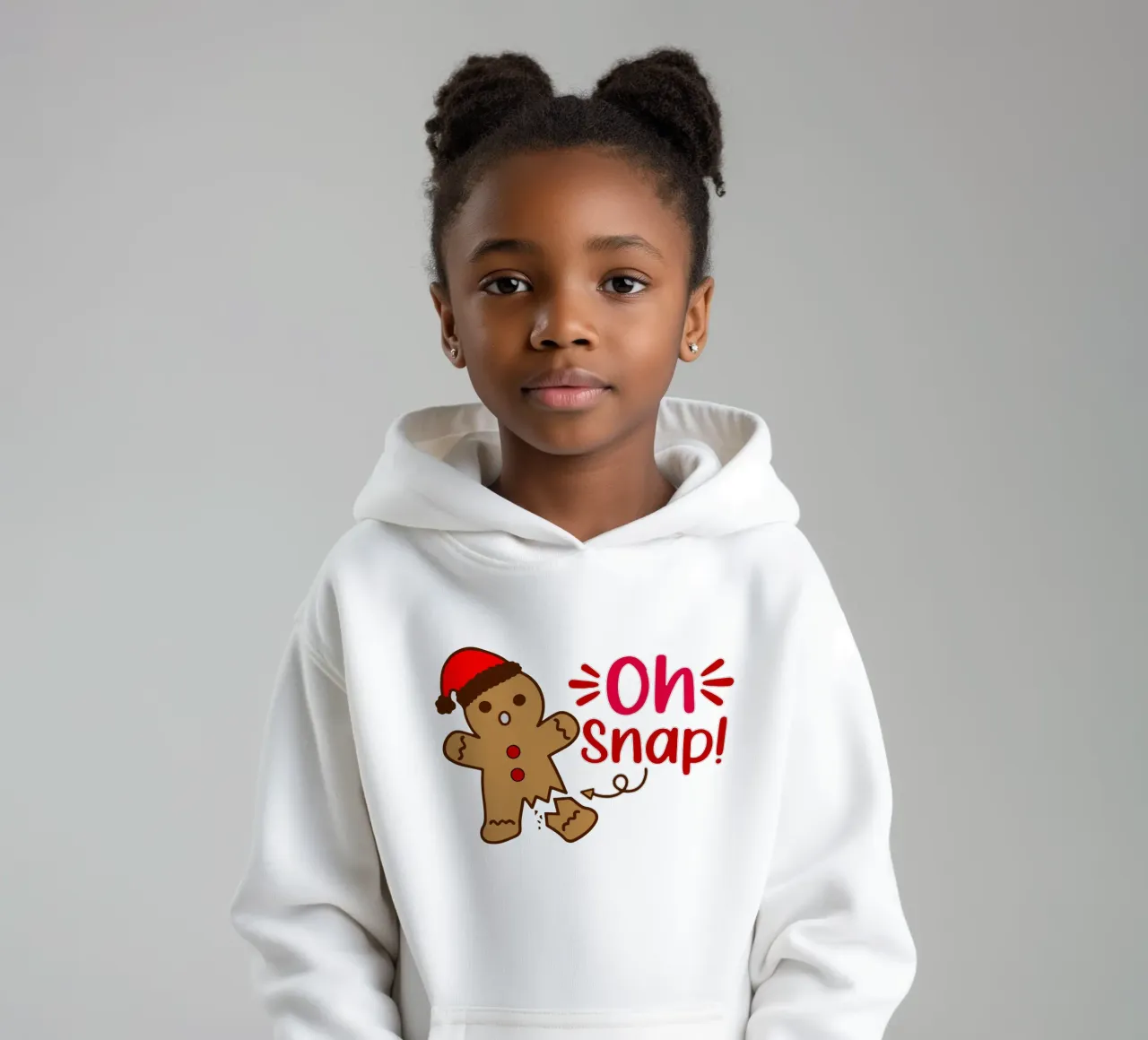 Tarta de Navidad de pan de jengibre Oh Snap sudadera con capucha para niño de onefeelshop