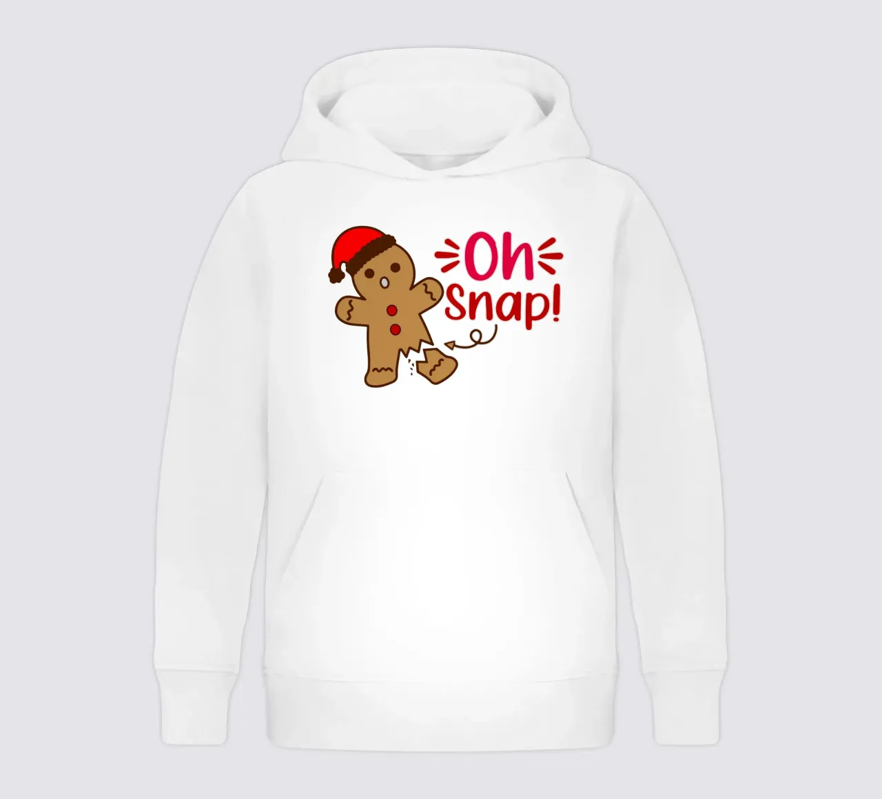 Tarta de Navidad de pan de jengibre Oh Snap sudadera con capucha para niño de onefeelshop