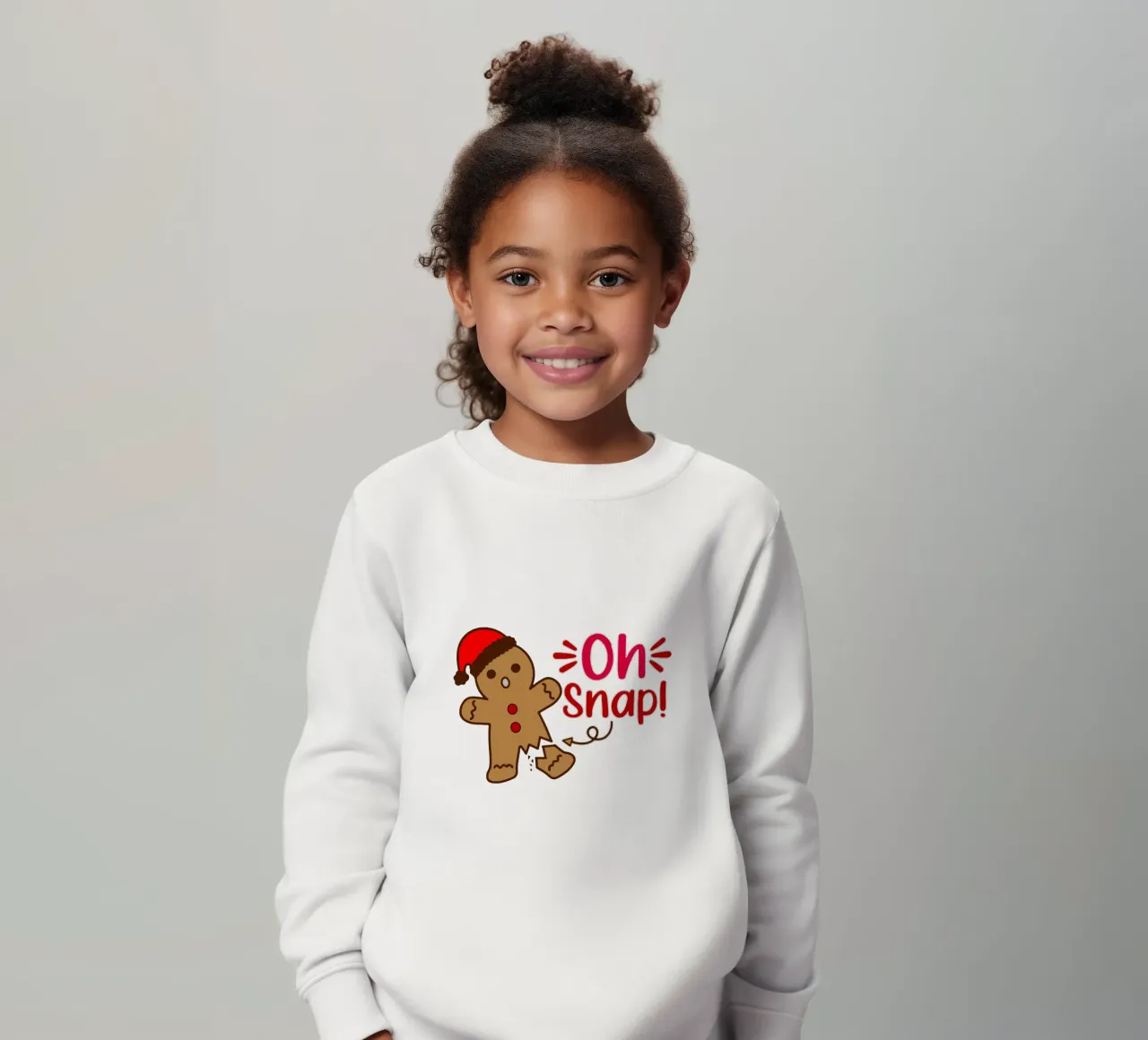 Tarta de Navidad de pan de jengibre Oh Snap sudadera para niño de onefeelshop