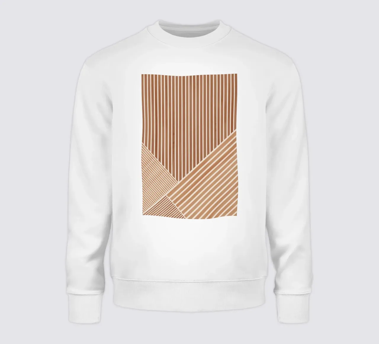 Geometric Pattern with Parallel Lines sweatshirt by Melloi Art Print